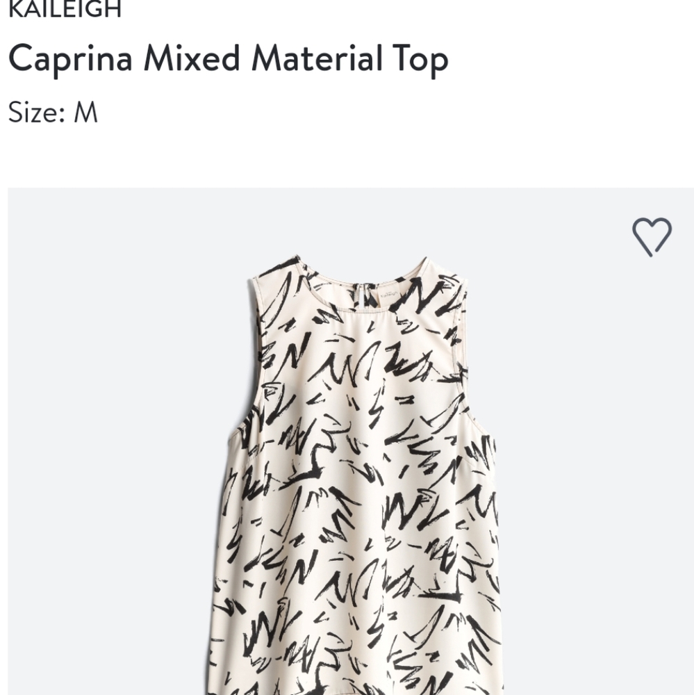 Stitch Fix Caleigh Mixed Media Top